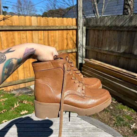 NATURALIZER Catherine Womens Faux Leather Block Heel Ankle‎ Boots size 8.5 - Picture 8 of 12